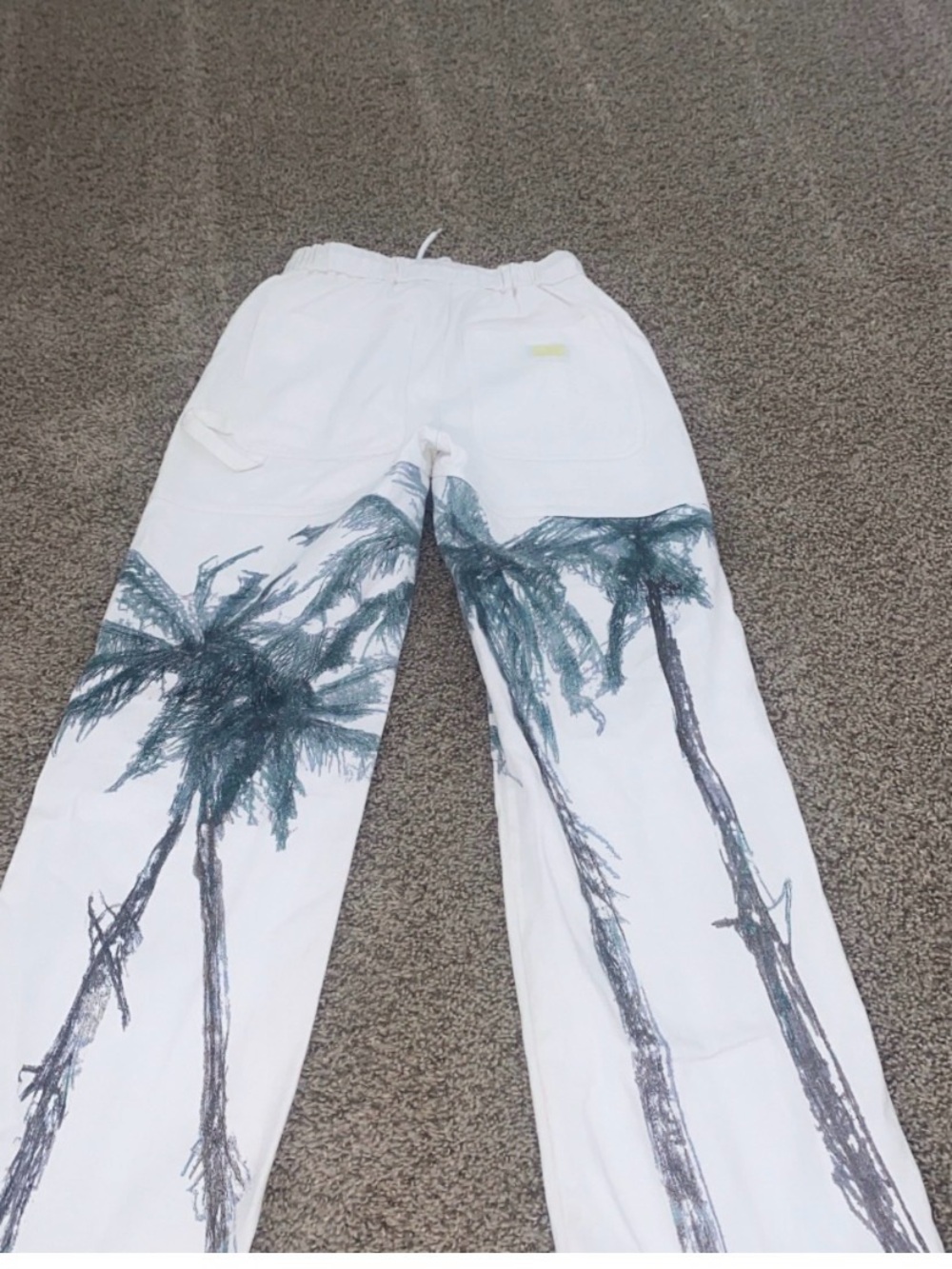 Yellow the label palm tree pants